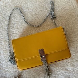 Yellow mini cross body bag